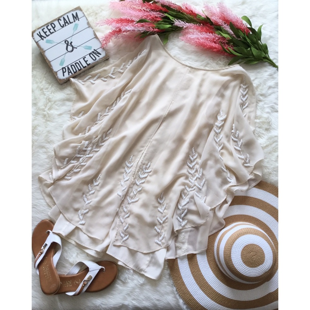 SOLD🚫XS/S Free People Ocean Pearl Beaded Dress - Picture 5 of 8